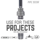 1/2 in. x 1/4 in. Black Reducing Coupling