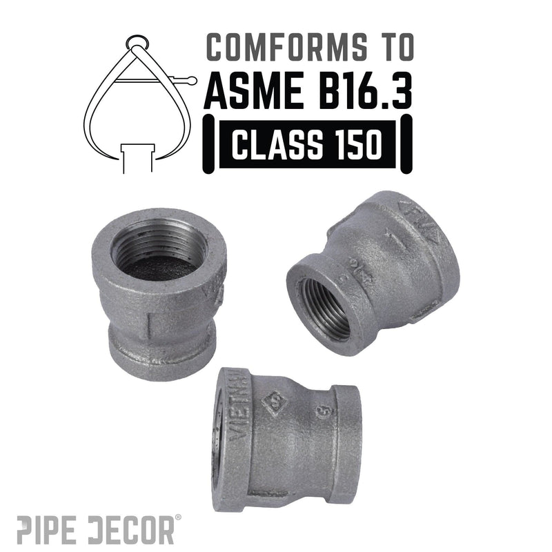 1 in. x 3/4 in. Black Reducing Coupling, photo 4 of 8