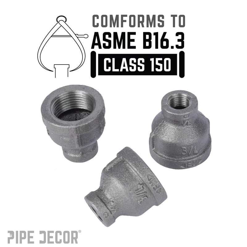 3/4 in. x 1/4 in. Black Reducing Coupling