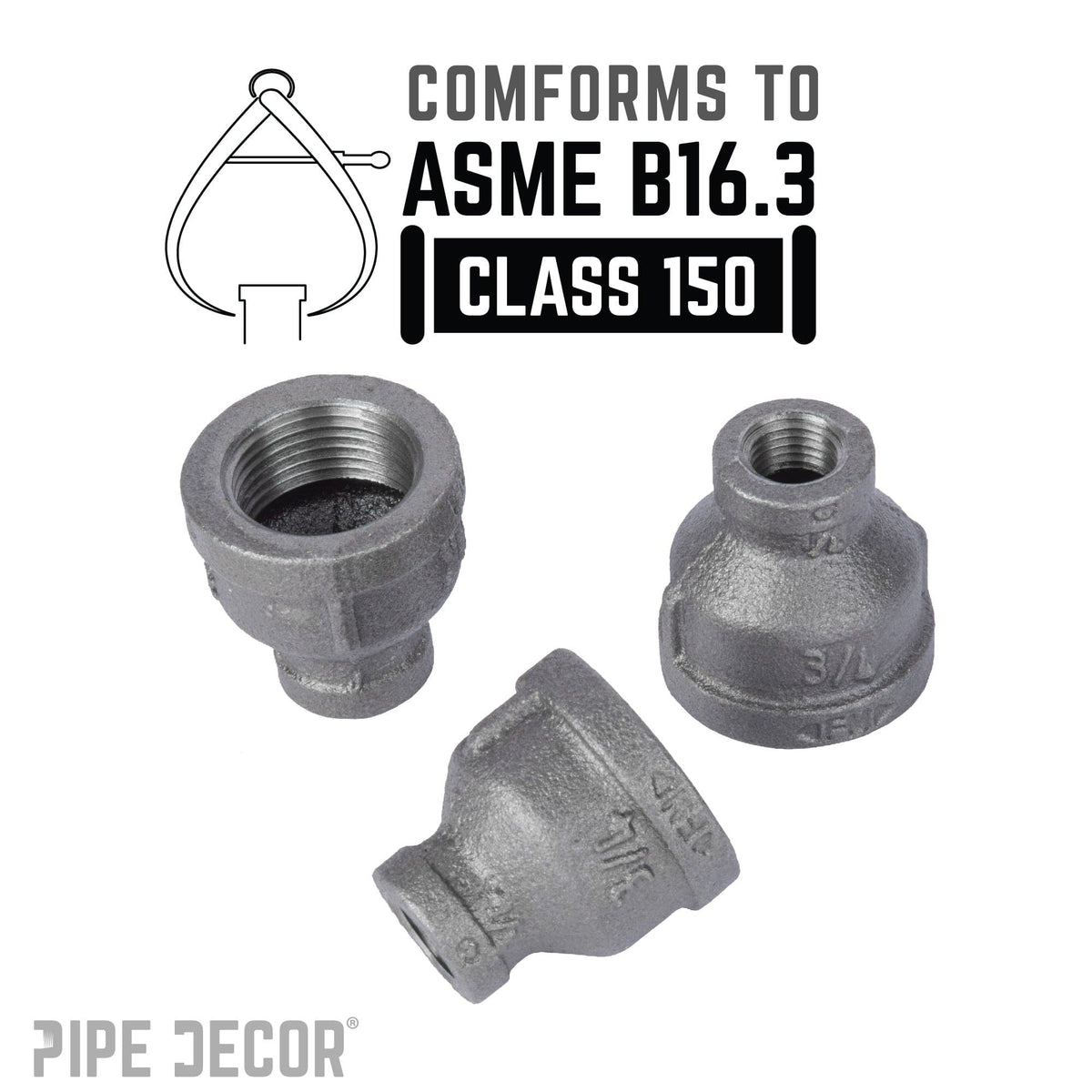 3/4 in. x 3/8 in. Black Reducing Coupling, photo 4 of 8