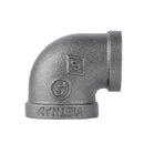 1 in. x 3/4 in. Black Reducing Elbow by PIPE DECOR