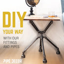 1 in. x 3/4 in. Black Reducing Elbow by PIPE DECOR