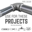 2 in. x 1 1/2 in. Black Reducing Elbow