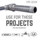 2 in. x 1 in. Black Reducing Elbow