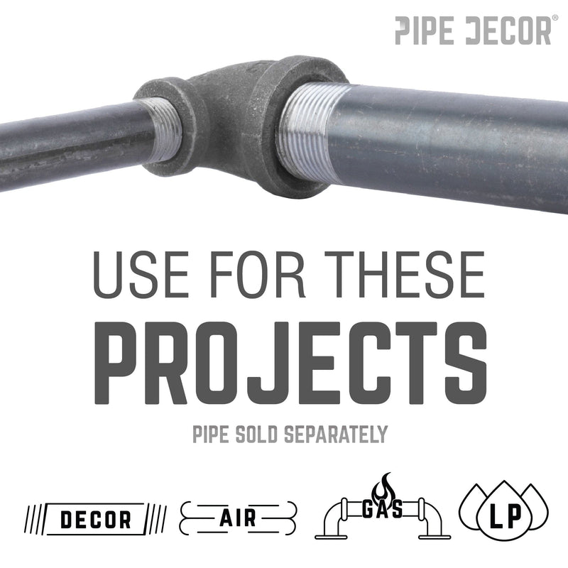 3/4 in. x 3/8 in. Black Reducing Elbow