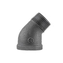 1 in. Black 45 Degree Street Elbow by PIPE DECOR