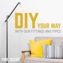 1 1/2 in. Black 90 Degree Street Elbow by PIPE DECOR