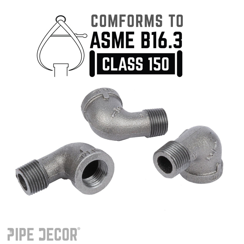 1/2 in. Black 90 Degree Street Elbow