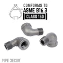 1/4 in. Black 90 Degree Street Elbow