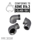 2 in. Black 90 Degree Street Elbow