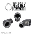 3/4 in. Black 90 Degree Street Elbow