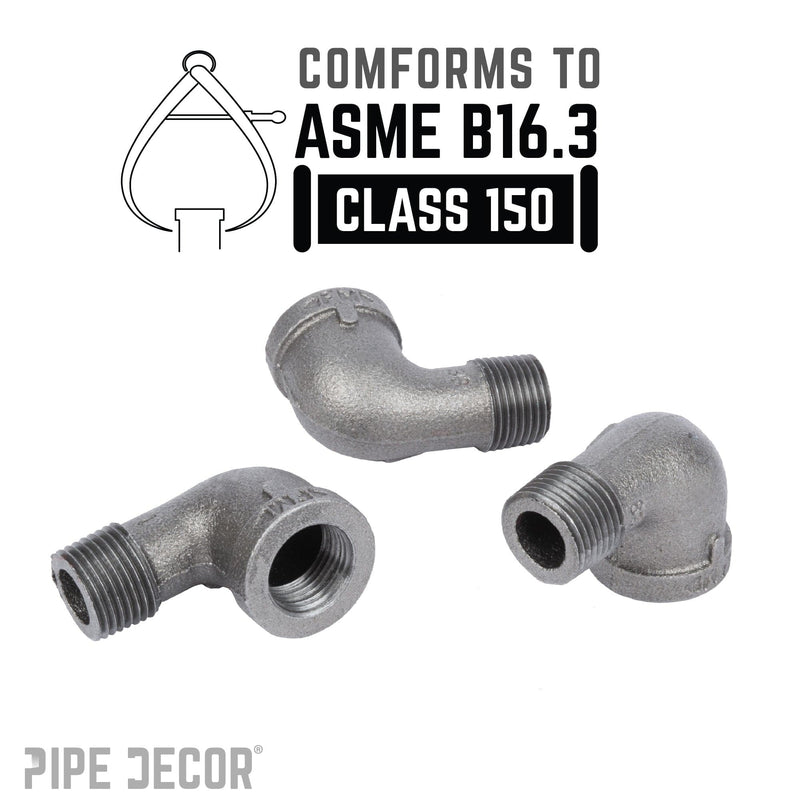 3/8 in. Black 90 Degree Street Elbow