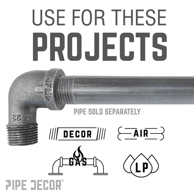 3/8 in. Black 90 Degree Street Elbow