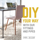 1/4 in. Black Tee by PIPE DECOR