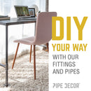 3/4 in. Black Tee by PIPE DECOR