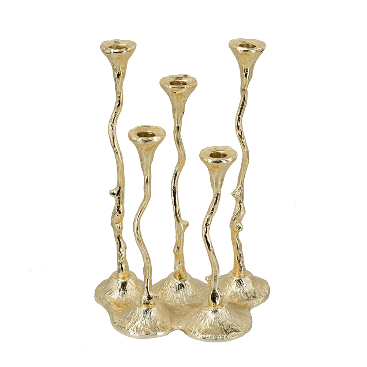 5-Light Cast Aluminum Taper Candle Holder, photo 2 of 10
