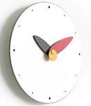Stephanie Imports Modern Minimalist Red & Black Wall Clock by CozyNest Decor