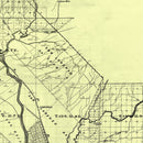 Vintage Map of Monterey County, California 1898