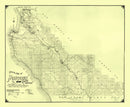 Vintage Map of Monterey County, California 1898