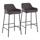 Daniella - Industrial Fixed Height Bar Stool (Set of 2) by HouseOfZazla