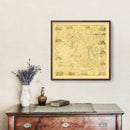 Vintage Map of Belknap County, New Hampshire 1859