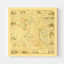 Vintage Map of Belknap County, New Hampshire 1859