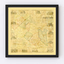 Vintage Map of Belknap County, New Hampshire 1859
