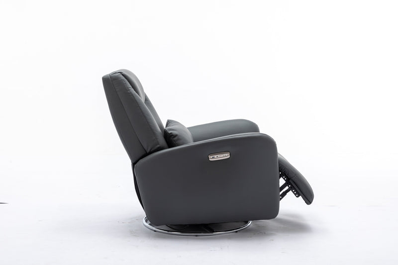 4 Modes Of Intelligent Voice Control,Atmosphere Lamp,Bluetooth Music Player,USB Ports,Back And Forth Swing, 270 Degree Swivel Power Recliner