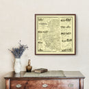 Vintage Map of Carroll County, New Hampshire 1861