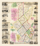 Vintage Map of Strafford County, New Hampshire 1856