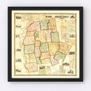 Vintage Map of Addison County, Vermont 1857