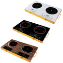 7000W Double Ceramic Electric Cooktop with 11 Power Levels & Timer