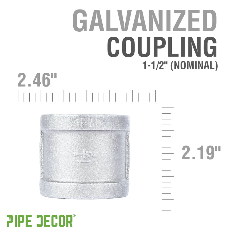1 1/2 in. Galvanized Iron Coupling, photo 2 of 7