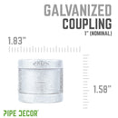 1 in. Galvanized Iron Coupling