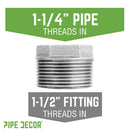 1 1/2 in. x 1 1/4 in. Galvanized Iron Bushing