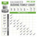 1 1/2 in. x 1 1/4 in. Galvanized Iron Bushing