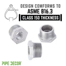 1 1/2 in. x 1/2 in. Galvanized Iron Bushing by PIPE DECOR