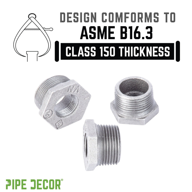 2 in. x 1 1/4 in. Galvanized Iron Bushing