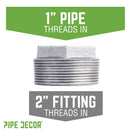 2 in. x 1 in. Galvanized Iron Bushing