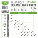 2 in. x 1 in. Galvanized Iron Bushing