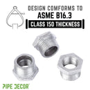 3/4 in. x 1/2 in. Galvanized Iron Bushing by PIPE DECOR