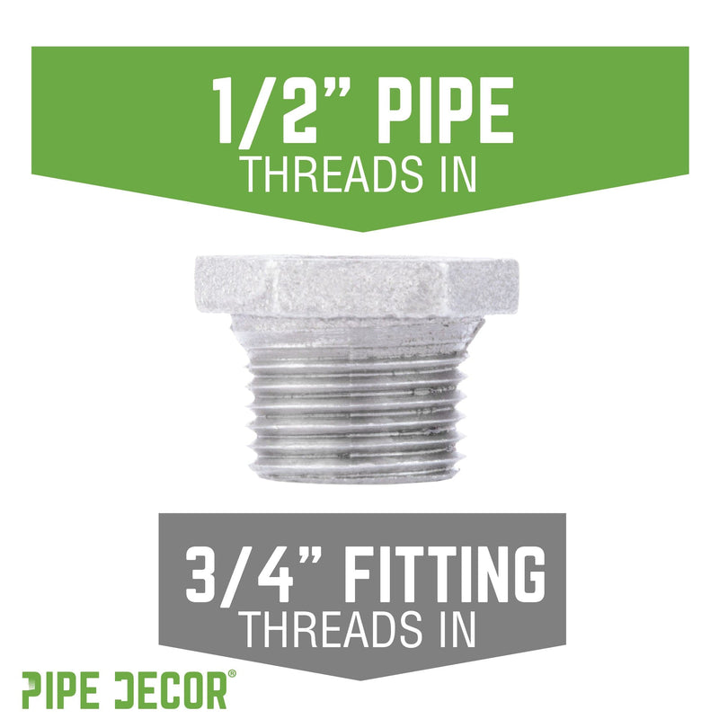 3/4 in. x 1/2 in. Galvanized Iron Bushing