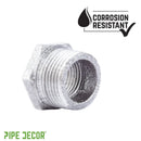 3/4 in. x 1/2 in. Galvanized Iron Bushing by PIPE DECOR