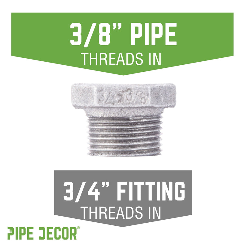 3/4 in. x 3/8 in. Galvanized Iron Bushing