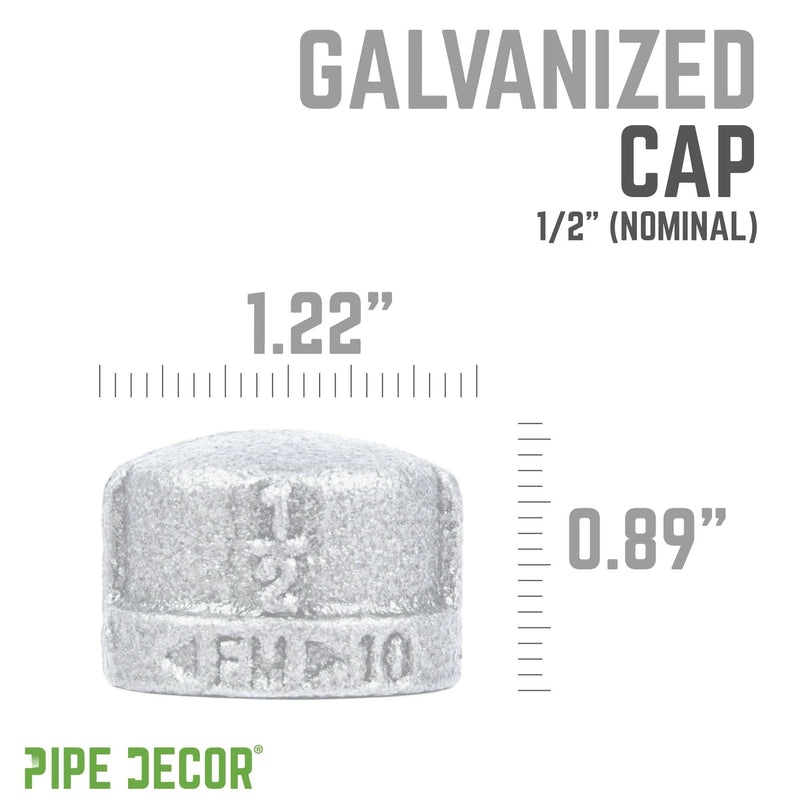 1/2 in. Galvanized Iron Cap, photo 2 of 7