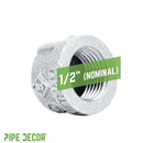 1/2 in. Galvanized Iron Cap by PIPE DECOR