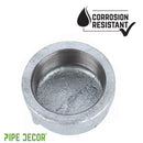 2 in. Galvanized Iron Cap by PIPE DECOR