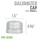 3/4 in. Galvanized Iron Cap