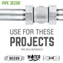 1 1/2 in. Galvanized Iron Compression Coupling by PIPE DECOR