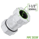 1 1/2 in. Galvanized Iron Compression Coupling
